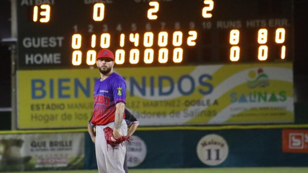  Salinas se elimina en un juego sin hits ni carreras 