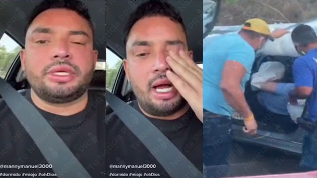  Publican video de Manny Manuel diciendo que estaba dormido &ldquo;minutos antes de su segundo accidente en Bayam&oacute;n&ldquo; 