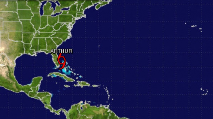 La tormenta Arthur podrÃ­a convertirse en huracÃ¡n maÃ±ana