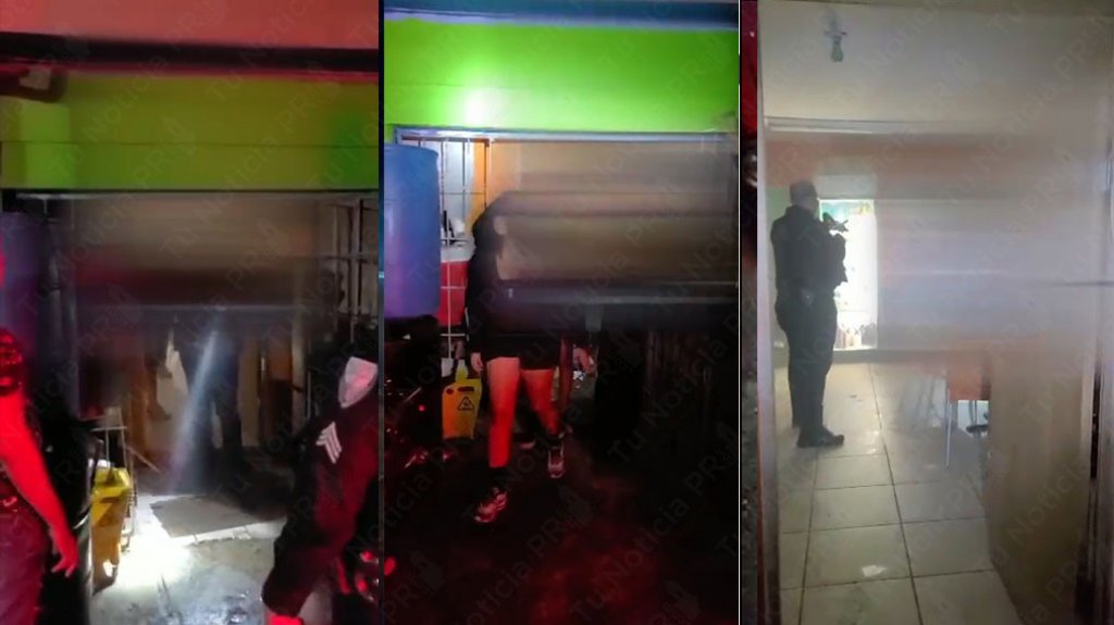  Video: Municipales &ldquo;Mangan&rdquo; un negocio en Barrio Obrero lleno de gente cerca de las 2 de la madrugada de hoy 