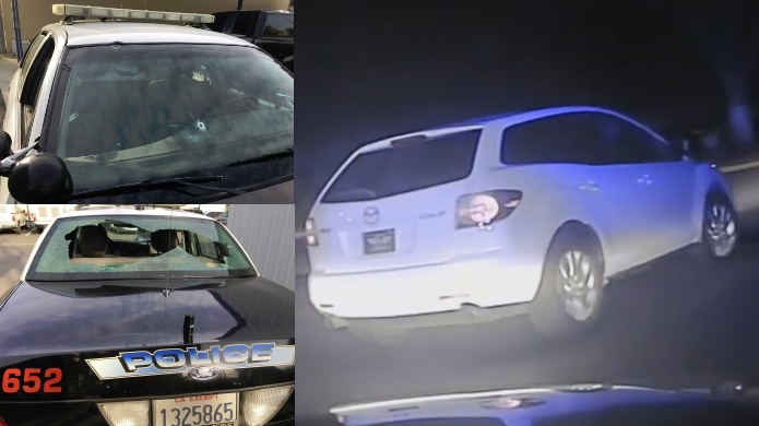 Video: PolicÃ­a tiroteado con AR-15 en medio de persecuciÃ³n en California 