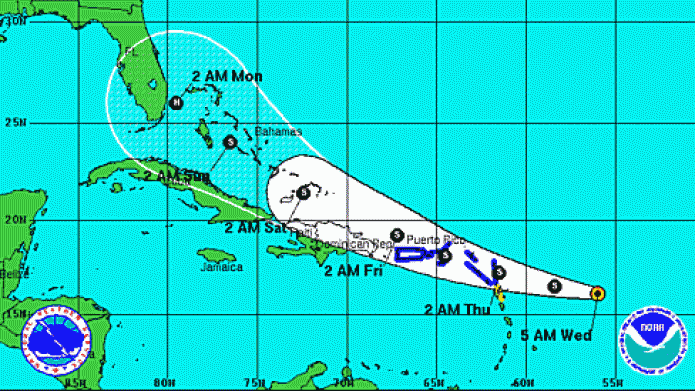 Inminente el paso de Erika por la isla...
