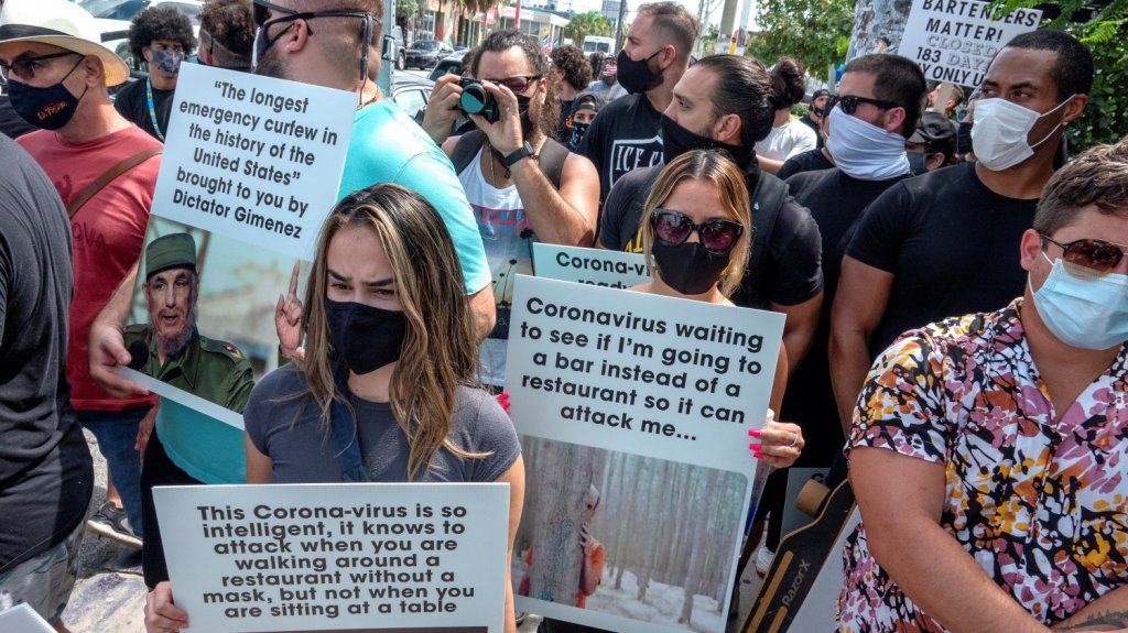  Baja cifra de casos de COVID-19 acompa&ntilde;a un avance de reapertura en Florida 