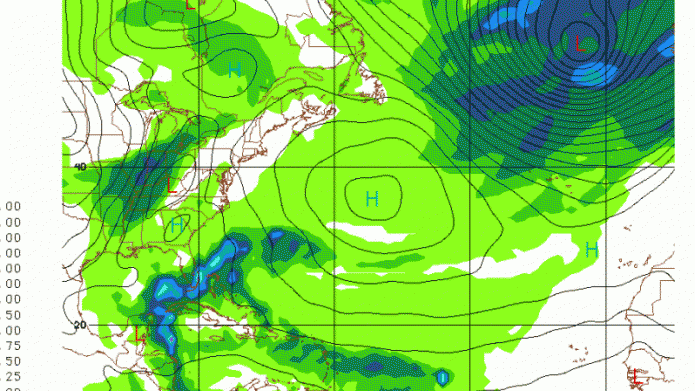 Lluvias dispersas para hoy
