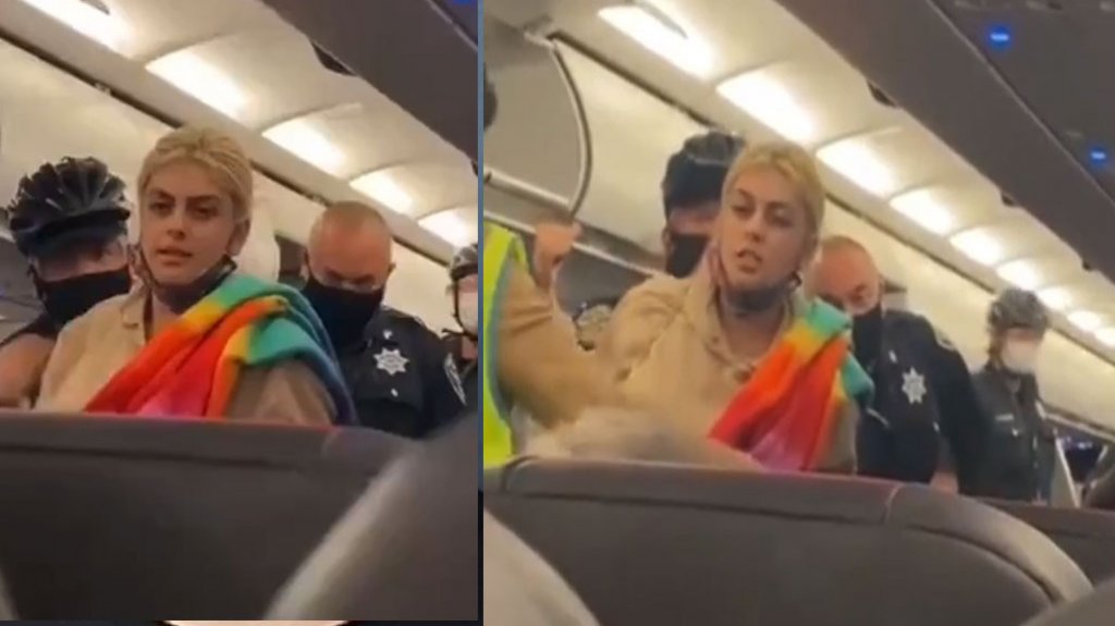  Video: La bajaron de un avión por “Mal cría” y grita “Soy de Puerto Rico” 