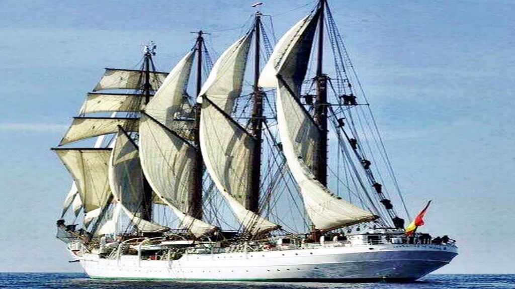  Arriba a la Isla el buque escuela de la armada espa&ntilde;ola Juan Sebasti&aacute;n Elcano 