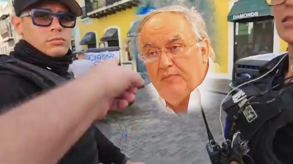  Video: Comerciante irresponsable pretendía pasar con un carrito de golf entre la gente en la Sanse2024 