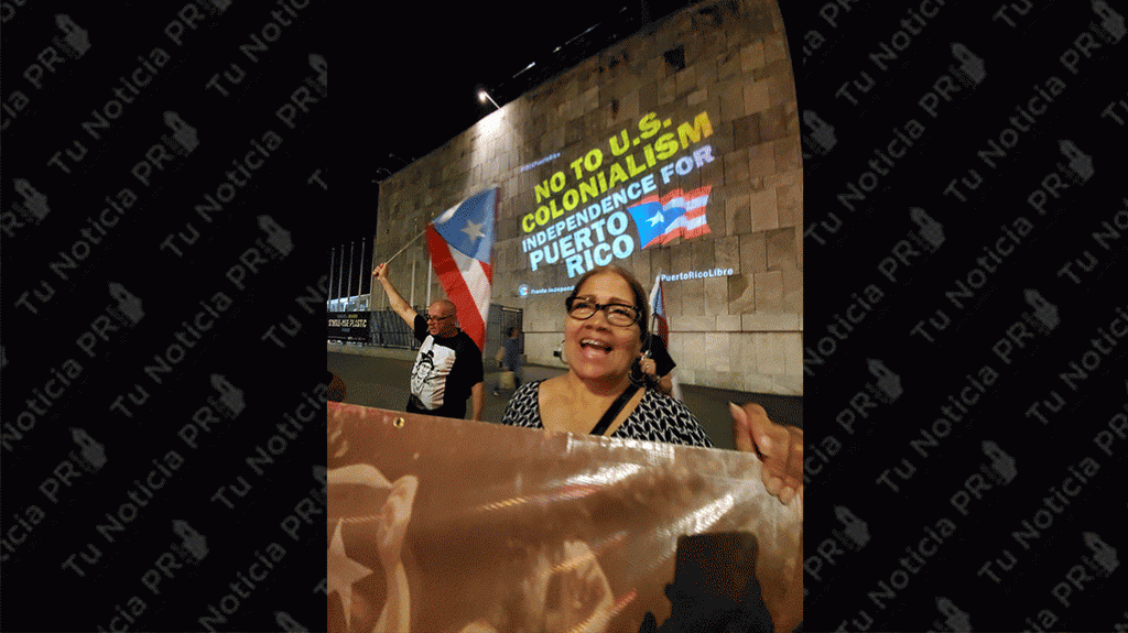  Vuelven a proyectar im&aacute;genes en la ONU exigiendo la independencia de PR 