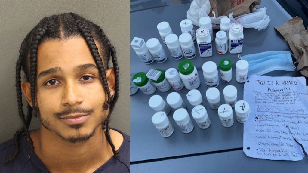  Foto:Entro a asaltar farmacia con una nota exigiendo viagra y otras drogas 