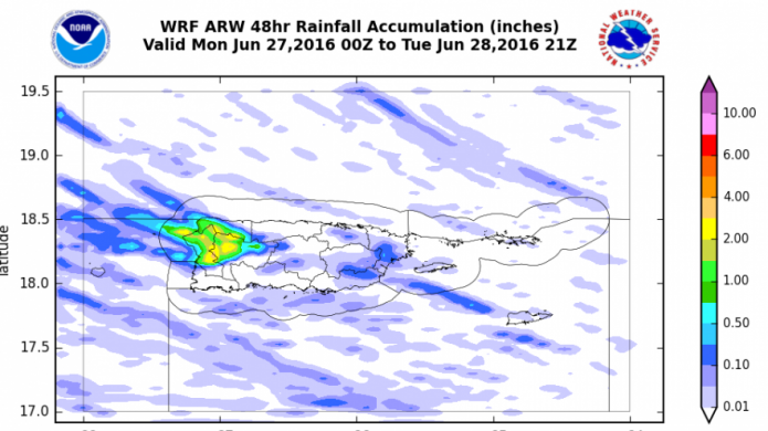 Aguaceros y tronadas en la tarde hacia el Oeste-Interior y Noroeste. Oleaje excelente