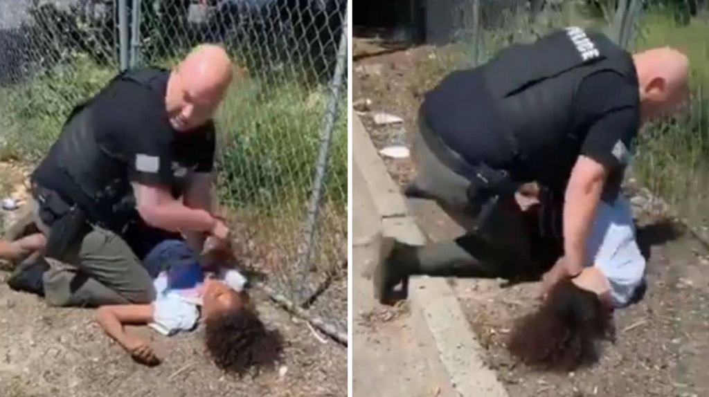  Captado en video polic&iacute;a de California golpeando un menor de 14 a&ntilde;os al arrestarlo por un cigarrillo de Tabaco 
