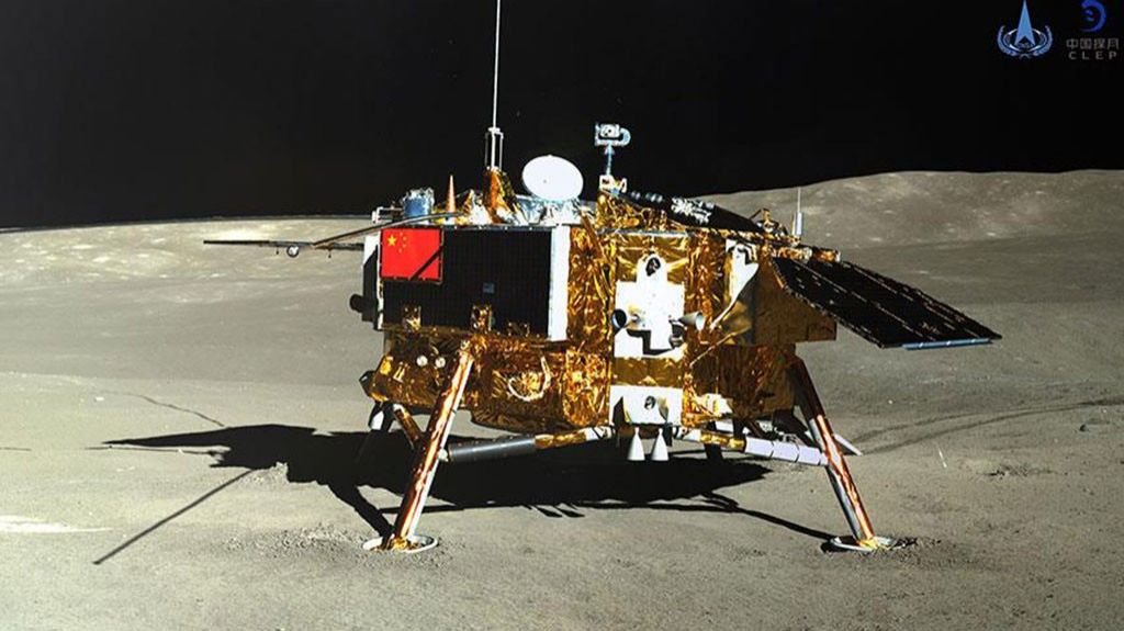  Nave robótica de China registra frías temperaturas de -310º Fahrenheit (-190º Celsius) en la Luna 