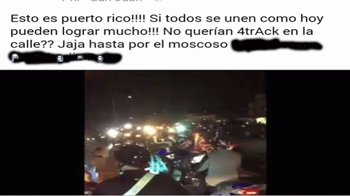 Video Muestra la falta de policÃ­as en Navidad, "Four Tracks" se apoderaran de las vÃ­as pÃºblicas