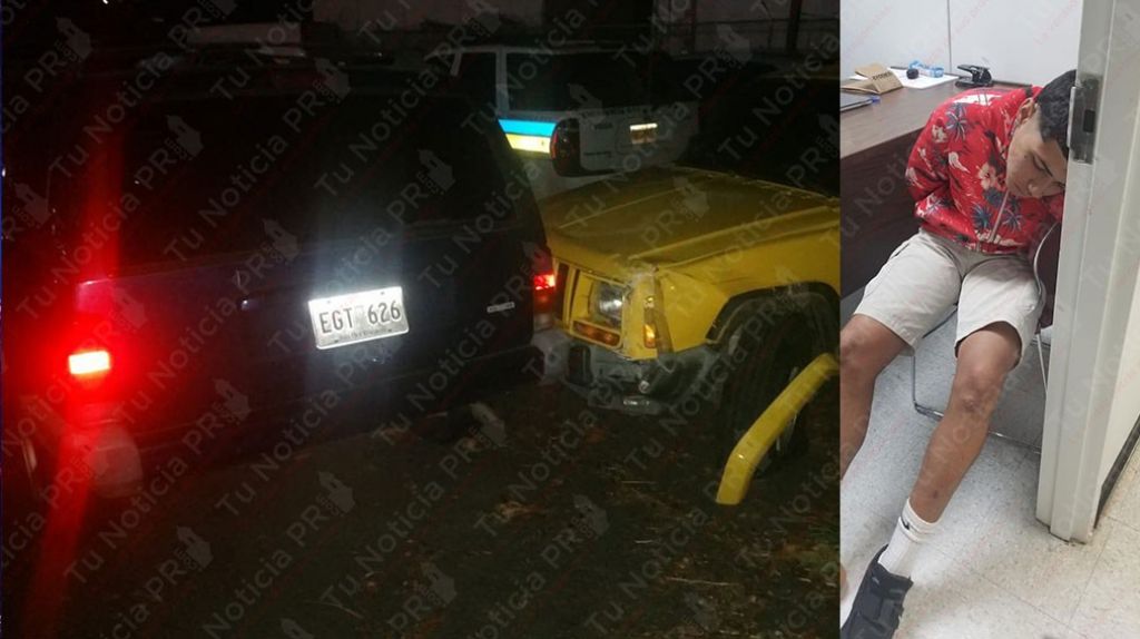  Fotos: Un &ldquo;chamaquito &ldquo;de 18 y una &ldquo;chamaquita &ldquo;de 17, arrestados luego de una persecuci&oacute;n a un carro robado en Puerto Nuevo 
