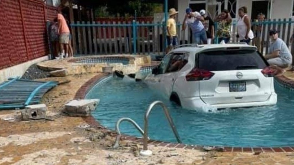  Viral video de guagua que cay&oacute; dentro de una piscina en Cabo Rojo 