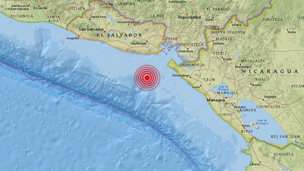  Un terremoto de magnitud 5,5 sacude El Salvador 
