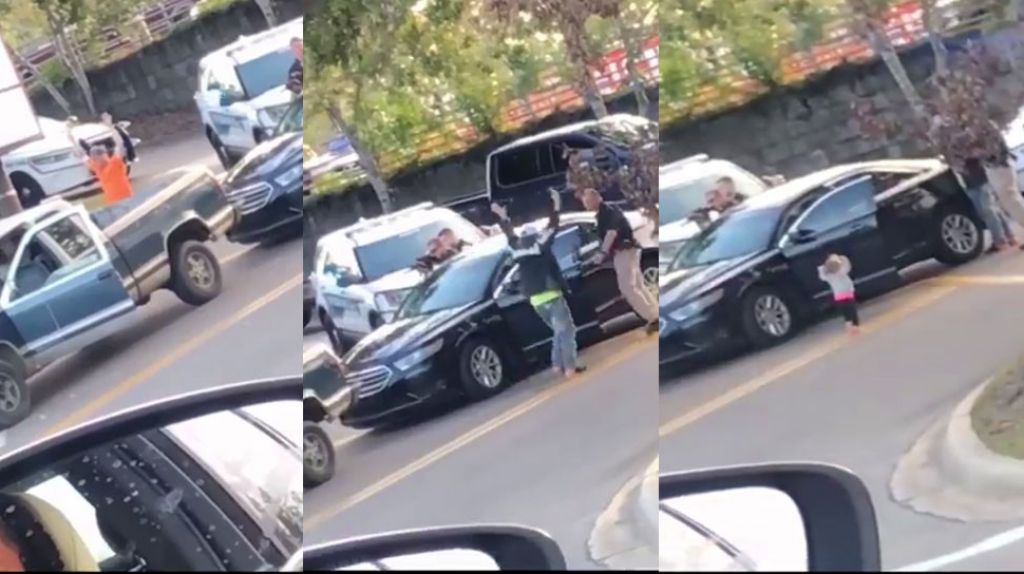  Video una &ldquo;bebe&rdquo; se entrega con las manitas en alto mientras arrestan a su padre 