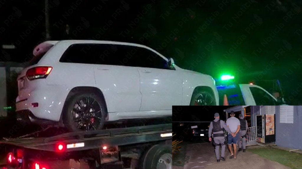  Video: Lo &ldquo;Pillaron&rdquo; en Carolina en una guagua &ldquo;tintia&ldquo;, con una pistola y mas de 5 mil d&oacute;lares 