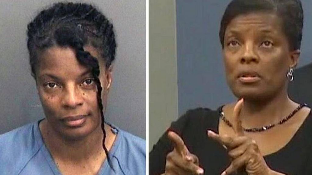 Video: Descubren que falsa intÃ©rprete en conferencia de prensa tiene un pasado delictivo