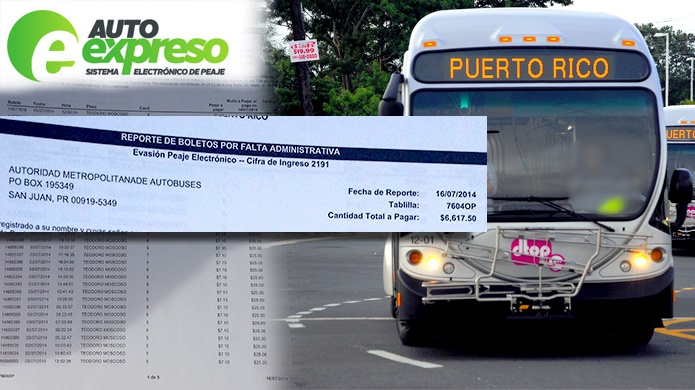 95 Mil DÃ³lares en Multas de Auto Expreso a Guaguas de la A.M.A.