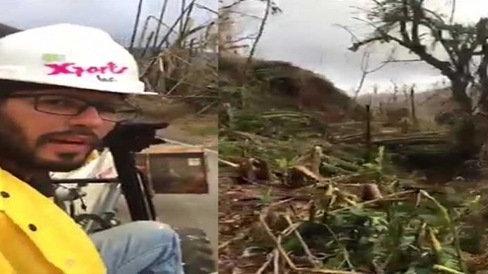 Video: AsÃ­ quedo el Yunque luego de MarÃ­a Â¡Destrozado! 