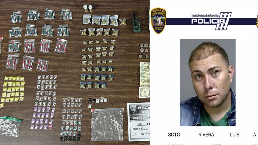  Arrestado en San Juan con todo el material del punto encima 