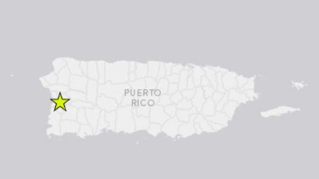  Se registra un temblor leve en la región oeste 