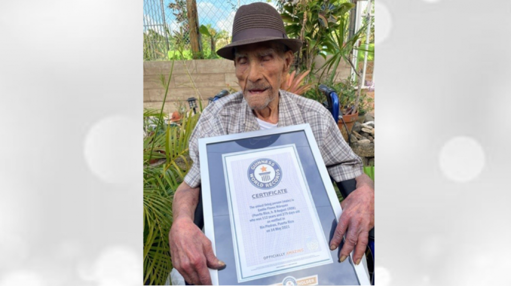  El puertorrique&ntilde;o Emilio Flores, de 112 a&ntilde;os, el hombre m&aacute;s longevo del mundo 