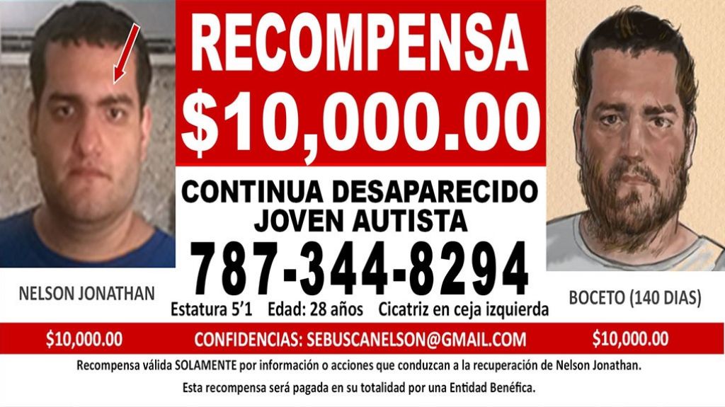  Recompensa por ayudar a dar con el paradero de joven con autismo desaparecido 