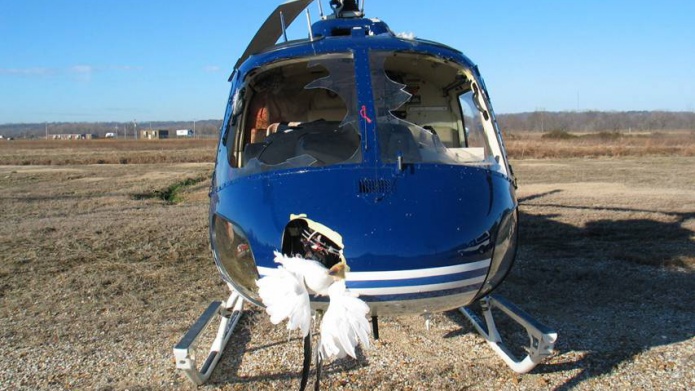 HelicÃ³ptero de Emergencias medicas hace aterrizaje forzoso