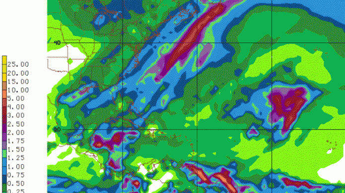 Poca actividad de lluvia esta semana