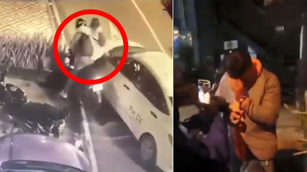  VIDEO: Mujer es arrastrada por parte de un ladrón que le robo su celular 