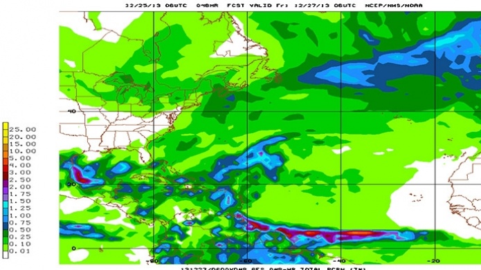 Recesa la Lluvia en Navidad