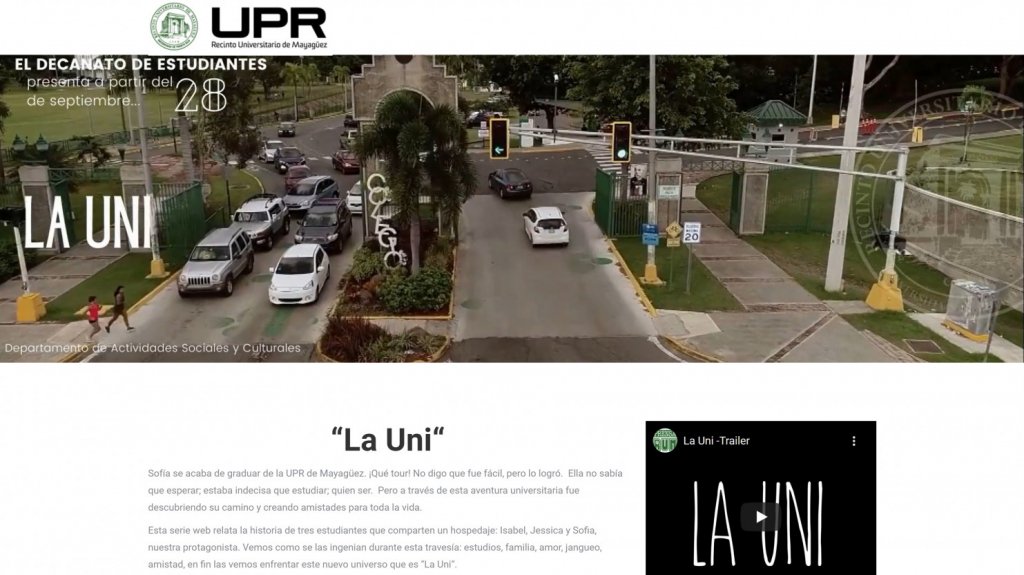  Recinto Universitario de Mayag&uuml;ez de la UPR presenta serie web dirigida a escolares en etapa de decidir su carrera 