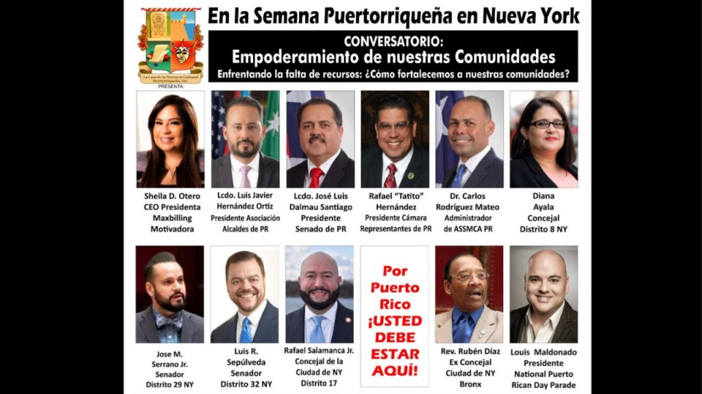  Alcaldes y legisladores de la isla participar&aacute;n de un conversatorio en Nueva York 