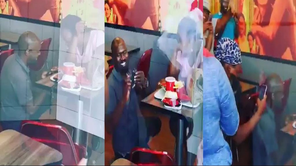  Video: Hombre compromete a su pareja enrestaurante KFC 