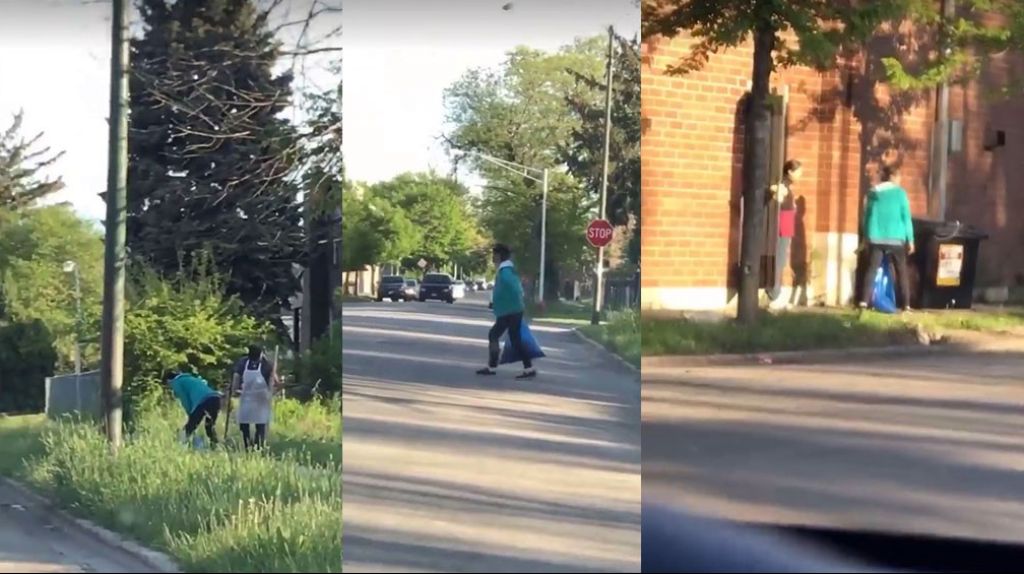  Viral video de empleados de restaurante oriental cazando la comida fuera del negocio 
