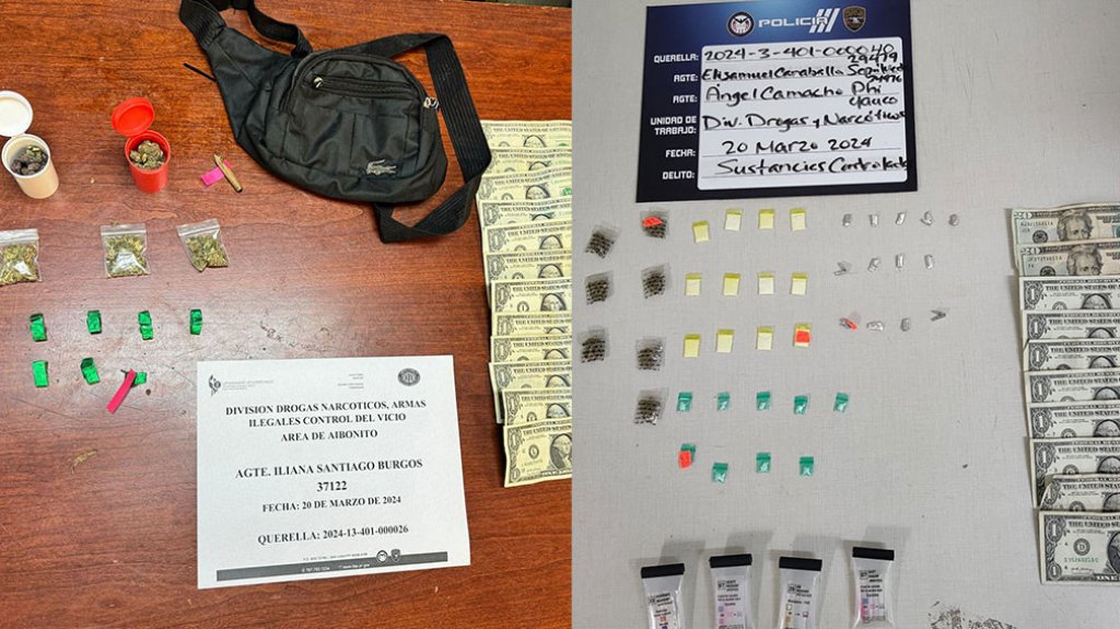  Unidad de drogas arresta dos personas en Yauco y Barranquitas 