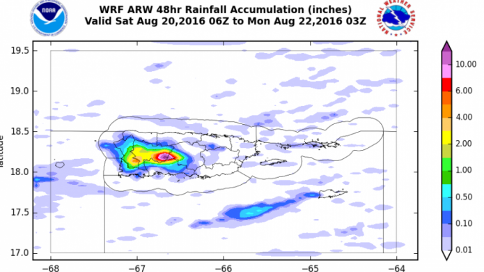 Aguaceros en la tarde hacia el Oeste; mientras se vigila el trÃ³pico...