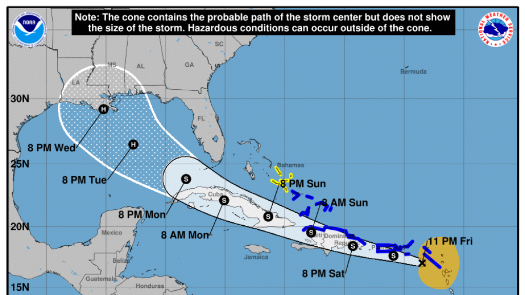  Aunque desorganizada, Laura sigue en ruta a nuestra Isla 