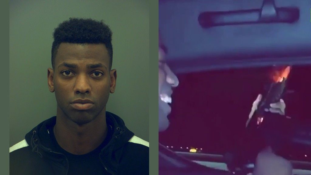  VIDEO: Arrestan a un hombre por disparar por la ventana de un auto mientras circulaba por una autopista 