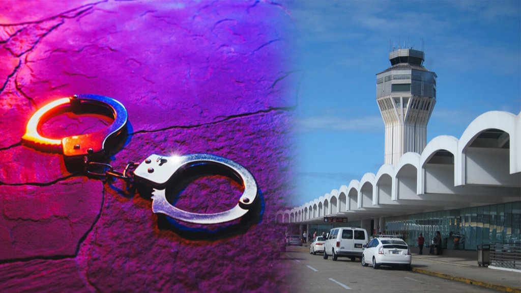  Arrestado en el aeropuerto Luis Mu&ntilde;oz Mar&iacute;n, ech&oacute; 7 kilos de Drogas en su maleta 