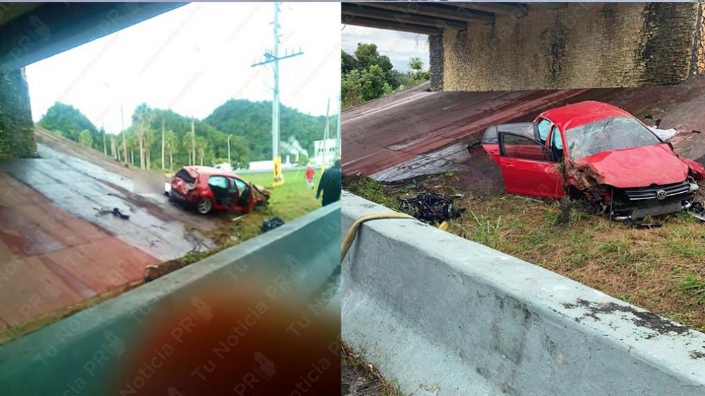  Conductor muere al salir expulsado de su auto en Corozal 