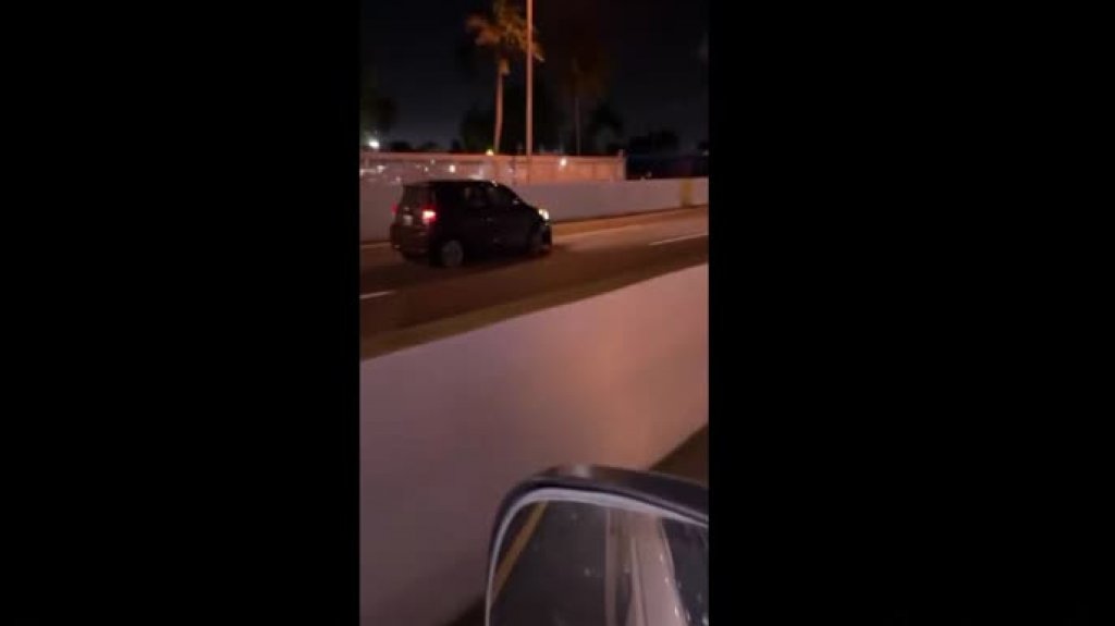  Esta noche captan en video a conductor transitando contra el tr&aacute;nsito en expreso las Am&eacute;ricas 