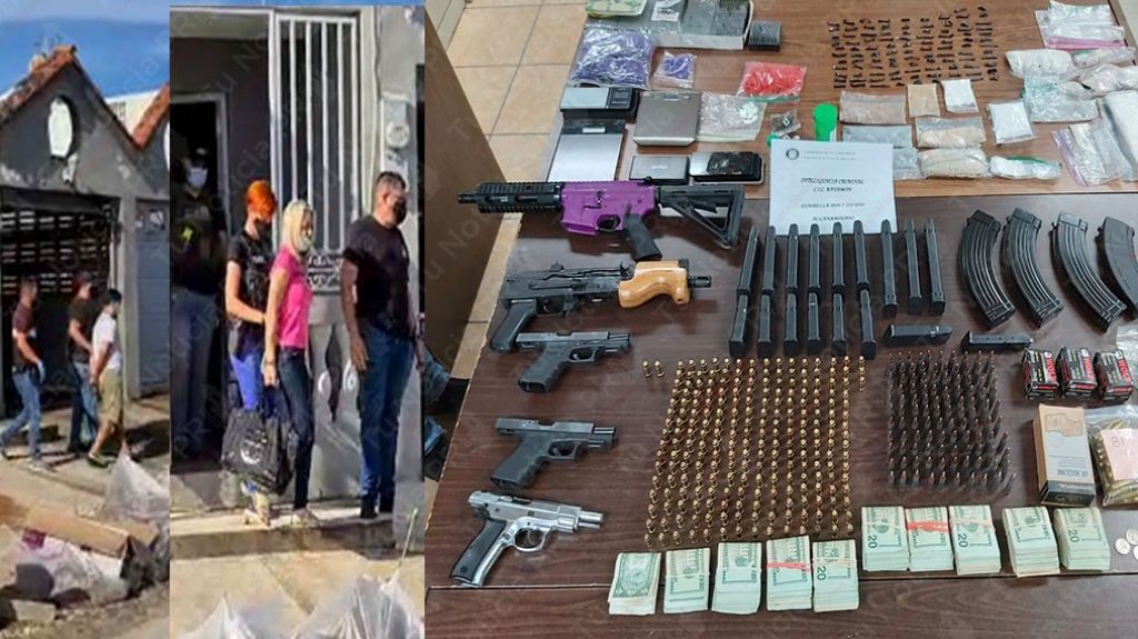  Video: Momento en que arrestan una pareja al ocuparle armas durante allanamiento en Bayam&oacute;n 