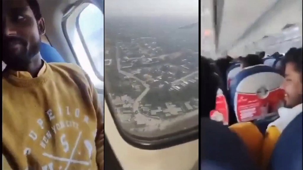  Pasajeros captan en video momento que se estrella avión en Nepal 