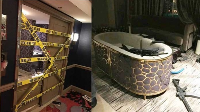 Publican fotos del cuarto y las armas del atacante de Las Vegas 