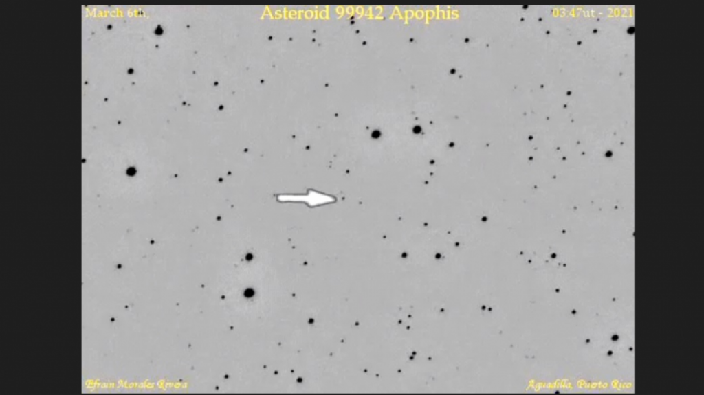  Captan desde Aguadilla a asteroide del tama&ntilde;o de un crucero que ser&aacute; visible a simple vista en el a&ntilde;o 2029 