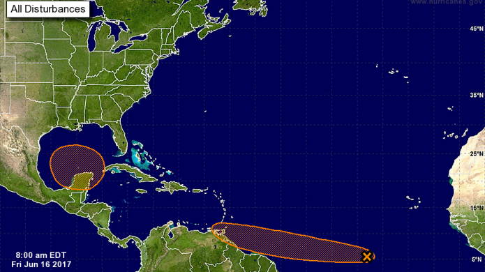 Se eleva el potencial ciclÃ³nico de dos sistemas atmosfÃ©ricos