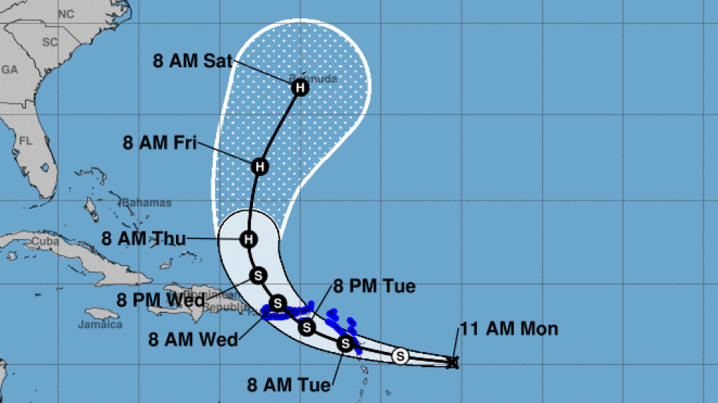  Emiten aviso de tormenta tropical para Puerto Rico y las Islas Vírgenes debido a la proximidad de un sistema potencialmente ciclónico 